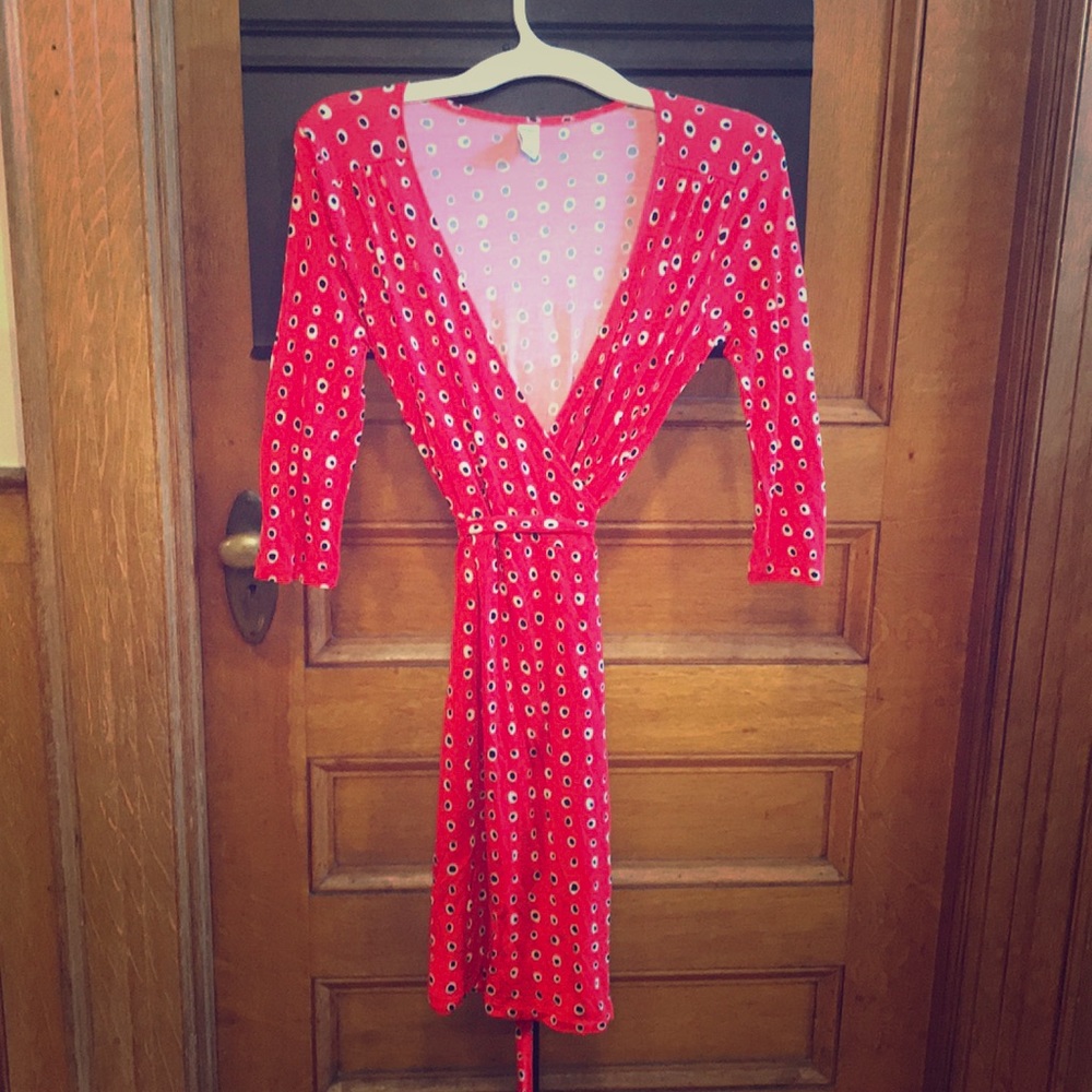 Polka Dot Wrap Dress (Size XS)